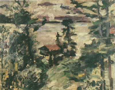 Walchensee, ochtendnevel door Lovis Corinth